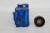 Avon Cobalt Blue Glass Race Car After Shave Cologne Bottle Empty For Sale - Image 9 of 12