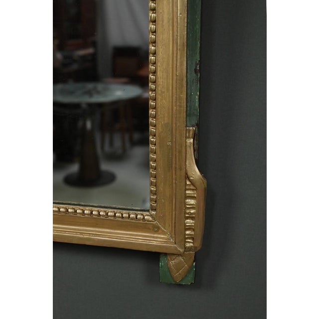Antique Louis XVI Style Giltwood Mirror, 1890s For Sale - Image 10 of 13