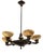 Decorative Pendant Light in Bronze and Alabaster, 1950s For Sale