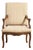 Louis XV Oak Throne Chair, Rococo Style, France, 19th Century For Sale