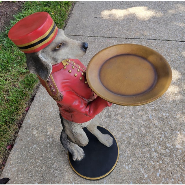 1990s Bombay Company Dudley the Bellhop Dog Butler Tray For Sale - Image 13 of 14