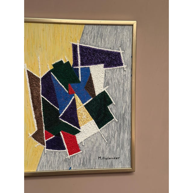 M. Hulander, Abstract Composition III, 1960s, Oil on Canvas, Framed For Sale - Image 8 of 18
