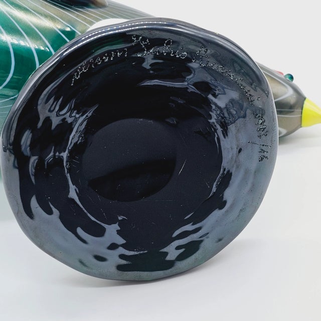 1990s Glass Hen by Fulvio Bianconi for Venini, Murano For Sale - Image 9 of 9