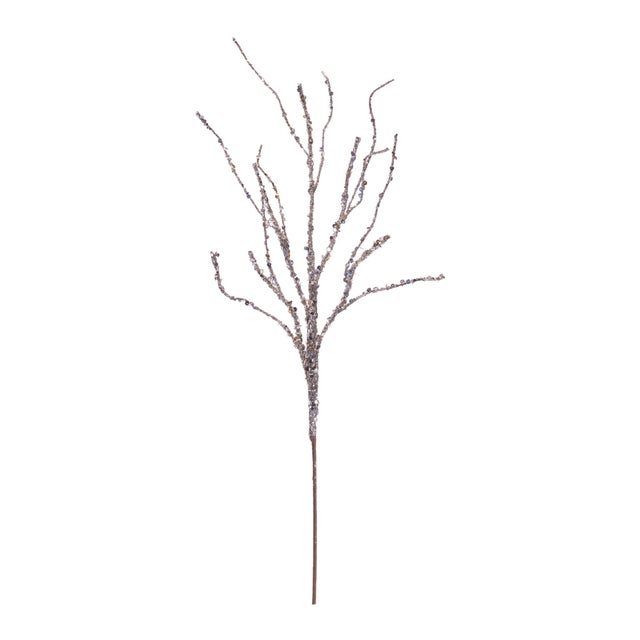 Add dramatic texture and shimmering dimension to your seasonal décor with this Sparkling Decorative Glitter Branch set....