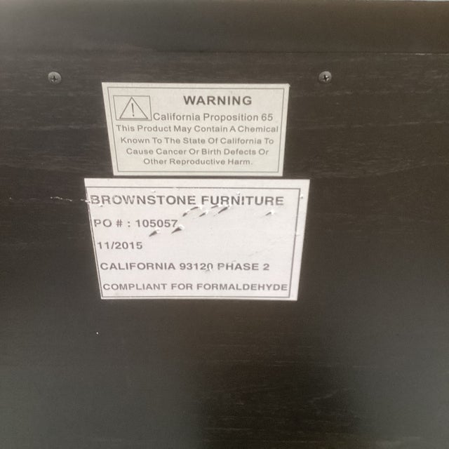 Wood Brownstone Furniture Bachelors Chest Nightstand, For Sale - Image 7 of 7