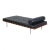 Barcelona Daybed in Black Leather by Ludwig Mies Van Der Rohe For Sale - Image 3 of 4