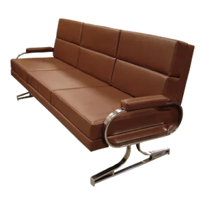Mid 20th Century Settee in the Style of Milo Baughman