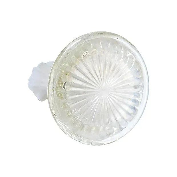 Mid-Century Modern Mid-Century Modern White Glass Vase For Sale - Image 3 of 5