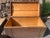 19th Century Antique Wood Travel Trunk - Primitive Wooden Storage Chest For Sale - Image 5 of 12