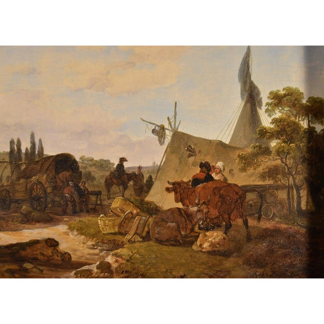 Claude Michel Hamon Duplessis, Landscapes, 1790, Oil on Board Paintings, Set of 2 For Sale - Image 6 of 15
