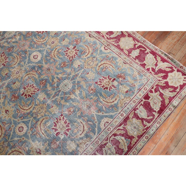 Antique Zabihi Collection Persian Tabriz Rug - 7'11" x 11'6" For Sale - Image 10 of 12