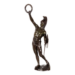 German School Bronze Sculpture of Victorious Achilles Circa 1900 For Sale