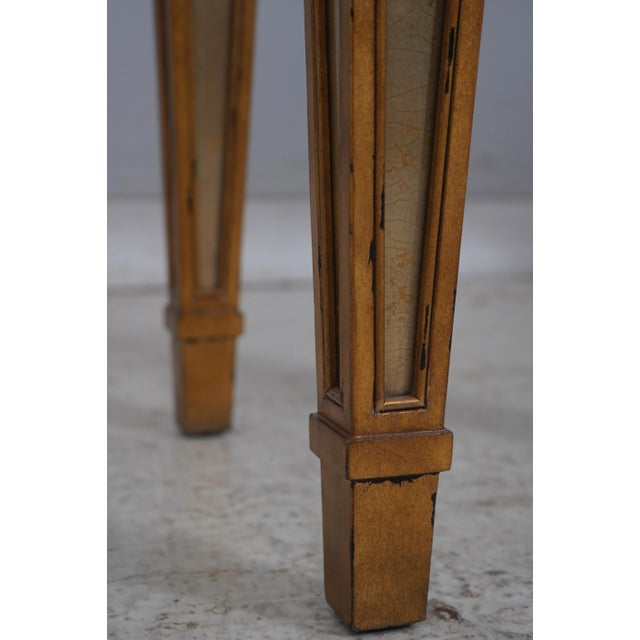 Theodore Alexander Eglomise Hollywood Regency Console Table For Sale - Image 14 of 18