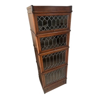 Antique English Barrister Bookcase For Sale