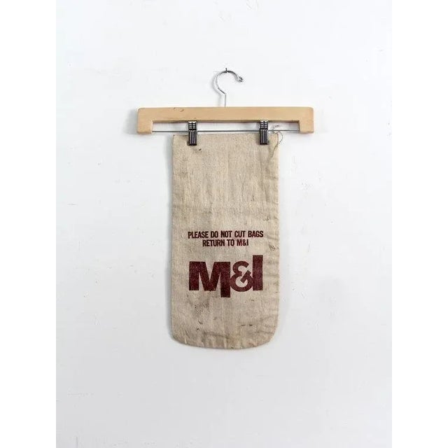 Vintage Canvas Bank Bag For Sale - Image 4 of 6