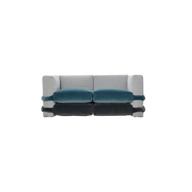 Pillow Sofa in Velvet by Muller Van Severen for BD Barcelona For Sale - Image 4 of 18