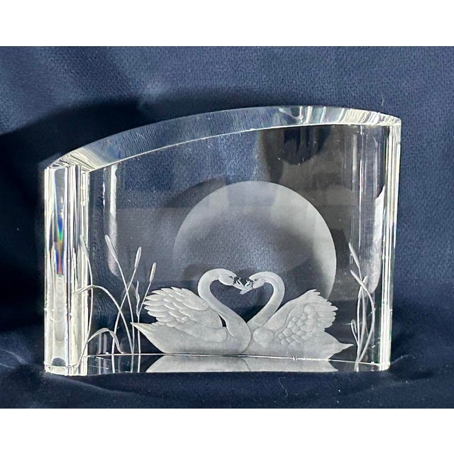 Glass Vtg. Steuben Our Love Sculpture For Sale - Image 7 of 15