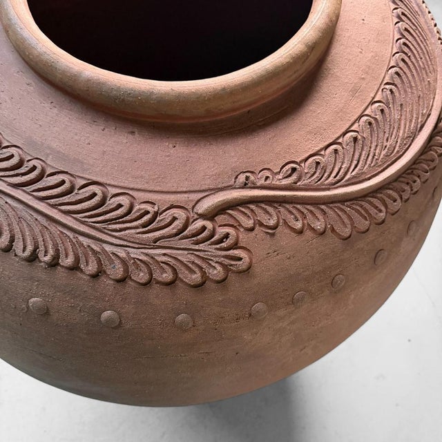 Japanese Terracotta Tsubo Jar, 1960s For Sale - Image 6 of 16