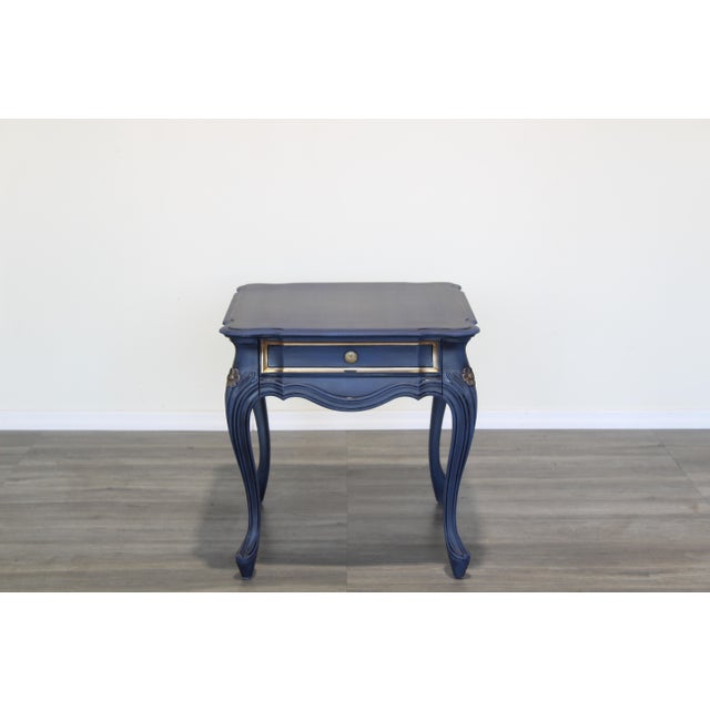 Vintage French Style Blue Side Tables, a Pair Chairish