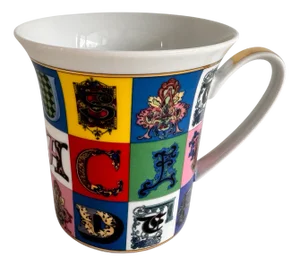 Holiday Alphabeth Christmas Edition Mug with Handle by Versace for Rosenthal, 2019