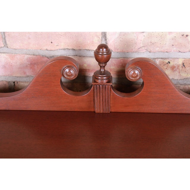 Brown Early Baker Furniture Mahogany Hepplewhite Sideboard Buffet, Newly Refinished For Sale - Image 8 of 13