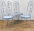 A Set of Four 1940's French Artistic Garden/Patio Chairs Tall Back Wrought Iron with Great Whimsical Detailing Original...