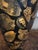 Vintage English Planter Jardiniere Urn Shell Decoupage Black Tole Coastal Décor For Sale - Image 15 of 17