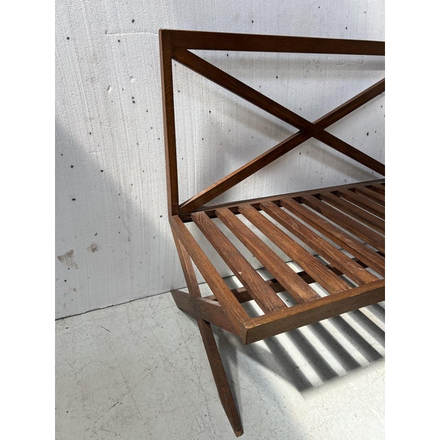 Oak Terrace Bench, 1970s For Sale - Image 3 of 10