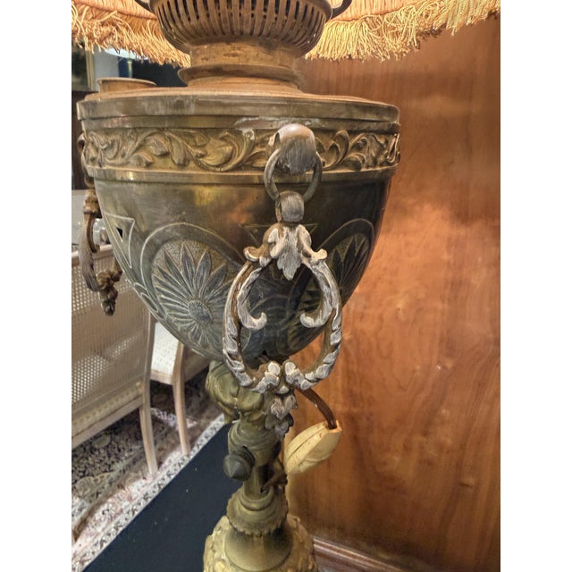 Napoleon III Floor Lamp in Brass, in Very Good conditions. Designed before 1890 European Plug (up to 250V).The wiring of...