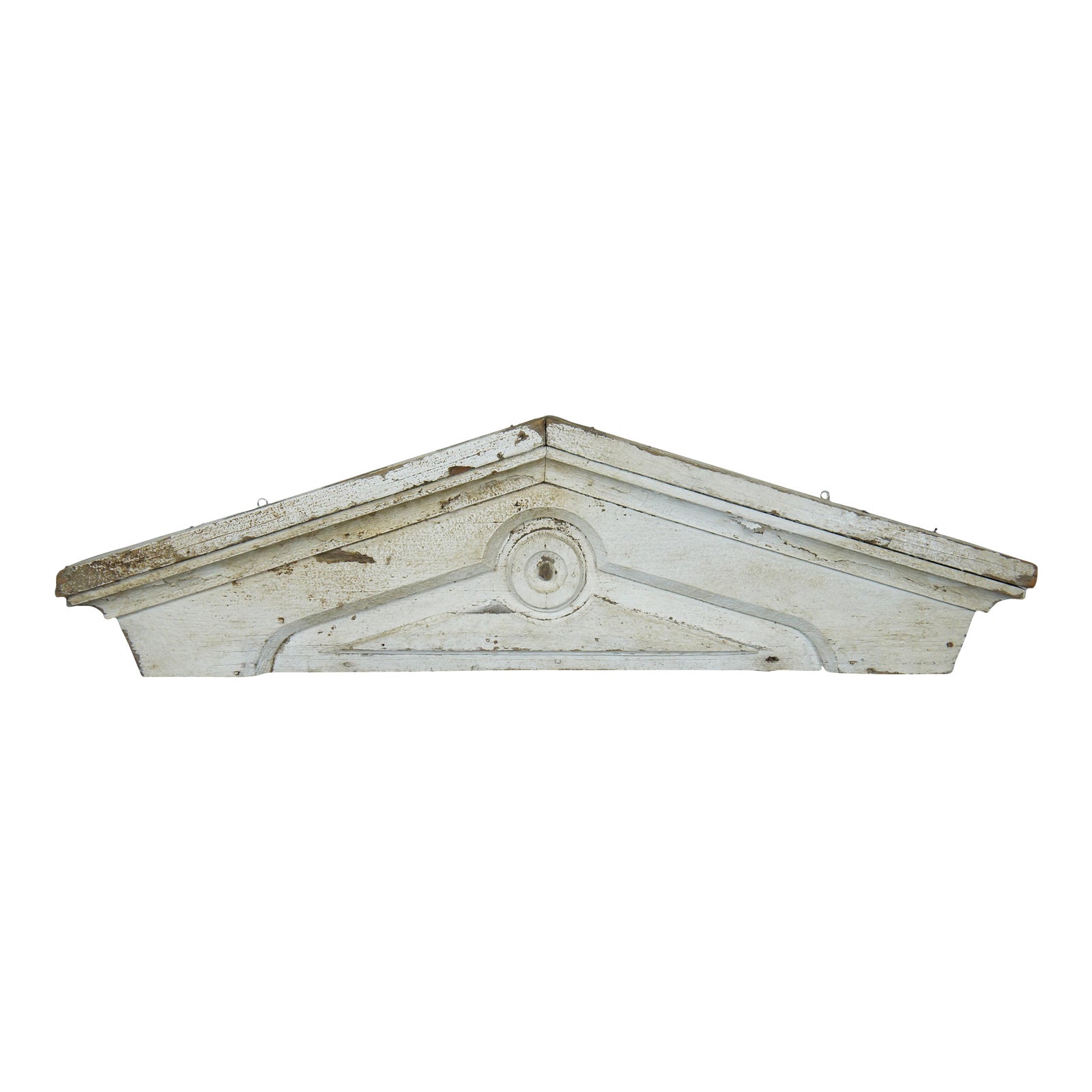 Antique Victorian Architectural Salvage White Painted Window Pediment ...