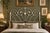 Vintage Elliott's Designs White Cast Iron Double Size Headboard & Footboard For Sale - Image 4 of 4