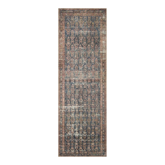 Amber Lewis x Loloi Billie Ocean / Brick 2'-6" x 12'-0" Runner Rug For Sale