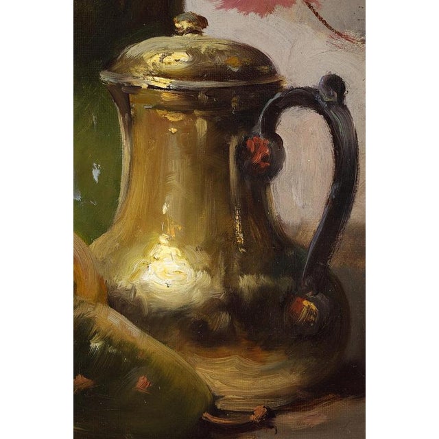 Alfred Arthur Brunel De Neuville, Still Life, 1890, Canvas, Framed For Sale - Image 10 of 18