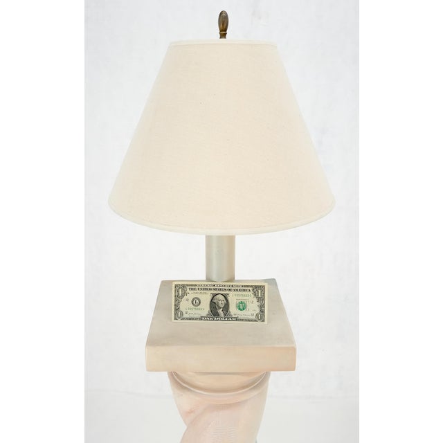 Twisted Rope Style Base Massive Decorative Floor Lamp Mid Century MINT! For Sale - Image 11 of 13