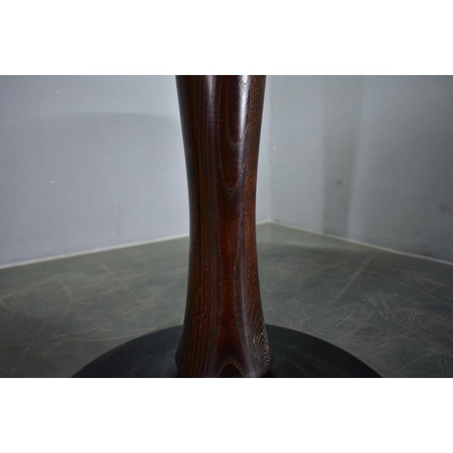 Round Mahogany Table by Drevotvar Jablonne, Czechoslovakia, 1970s For Sale - Image 17 of 18