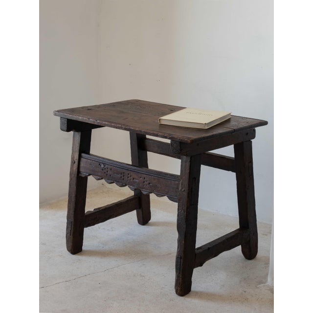 Spanish Engraved Console Table, 1700s For Sale - Image 5 of 9