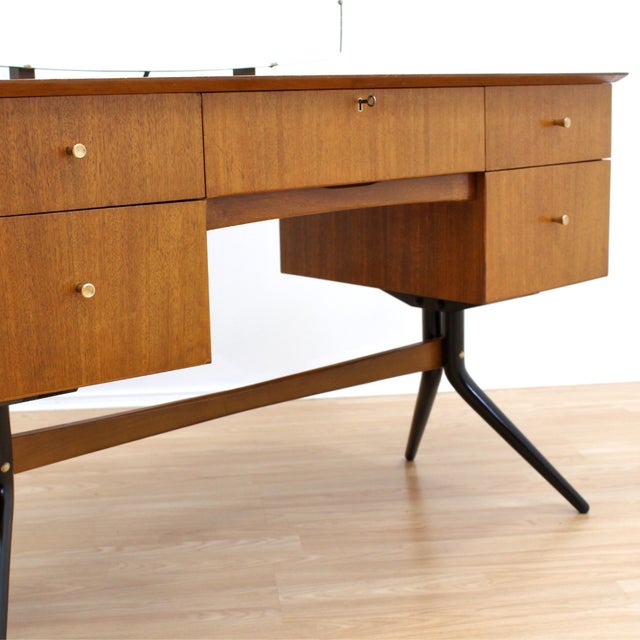 Mid-Century Modern 1950s Mid Century Vanity by Wrighton Furniture For Sale - Image 3 of 12