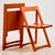 Orange Beech Foldable Chairs by Aldo Jacober for Alberto Bazzani, 1960s, Set of 4 For Sale - Image 8 of 17