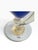 1980s Signed Marino Santi Murano Blue Glass Vase For Sale - Image 4 of 15