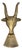 Vintage Brass Longhorn Boot Jack / Shoe Horn For Sale