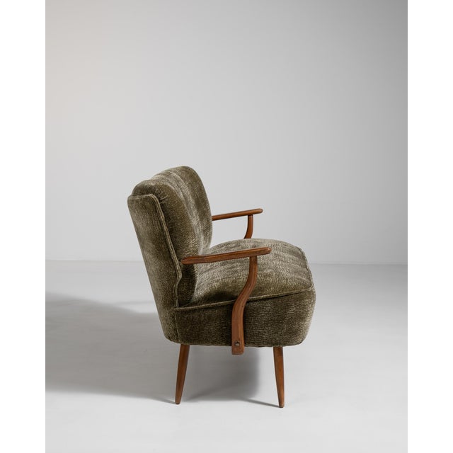 Danish Upholstered Sofa, Antique, Denmark, Circa 1940 For Sale - Image 10 of 13