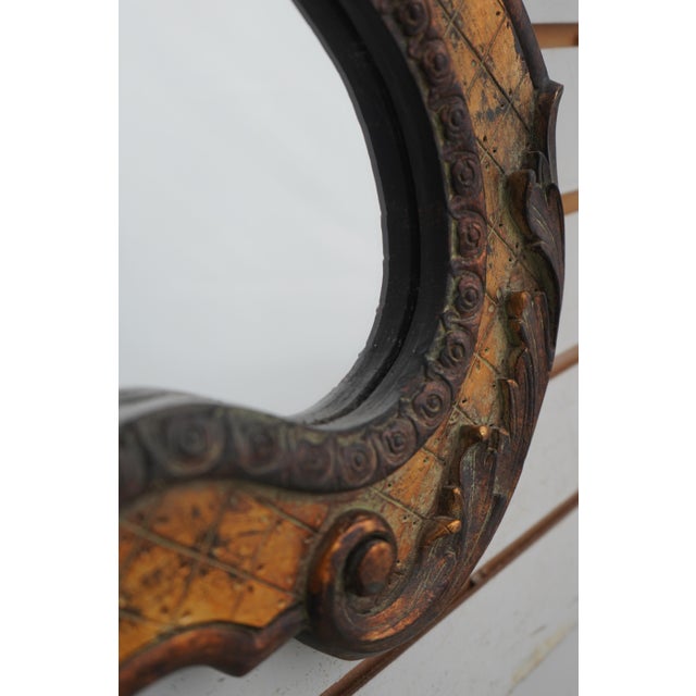 Uttermost Cleopatra Black & Gold Wall Mirror For Sale - Image 9 of 12