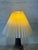1970s Ceramic Table Lamp With Pleated Paper Shade Danish Mid-Century Modern 1970s For Sale - Image 5 of 10