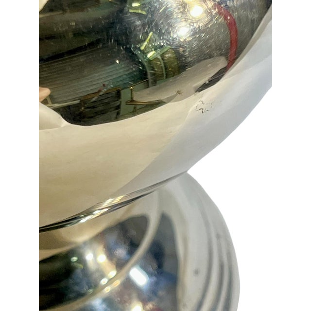 Mid-Century Modern Vintage Silver Plate Ice Champagne Bucket by Leonard For Sale - Image 3 of 17