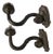Embossed Copper Arms Sconces, 1700, Set of 2 For Sale