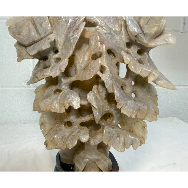 19th Century Large Antique Carved Chinese Amethyst Smokey Quartz Crystal Lidded Urn Sculpture For Sale - Image 5 of 17