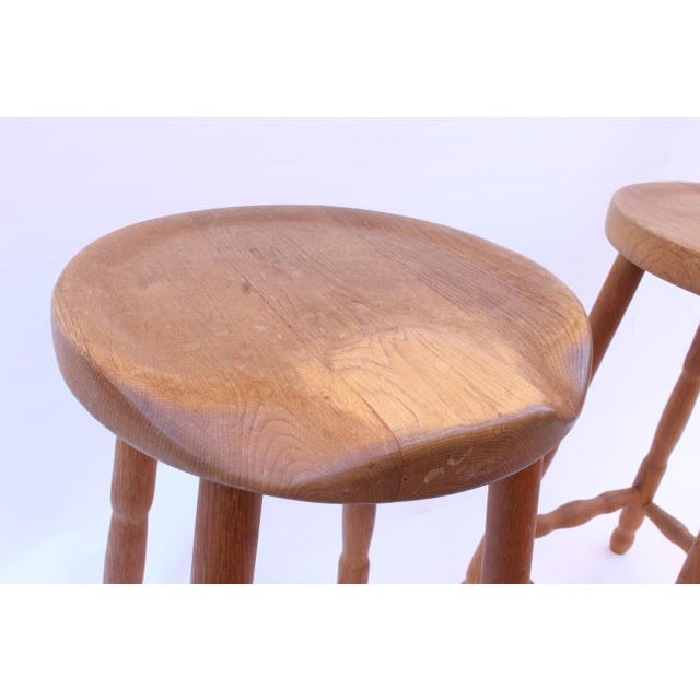Oak Bar Stools, Set of 2 For Sale - Image 18 of 18