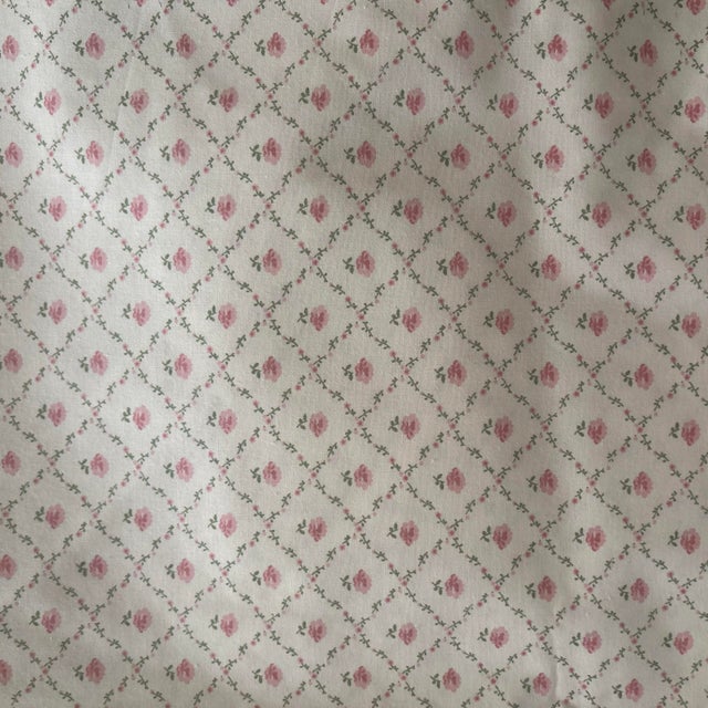 Laura Ashley Pink Rose English Country Fabric 86” X 56” For Sale - Image 4 of 5