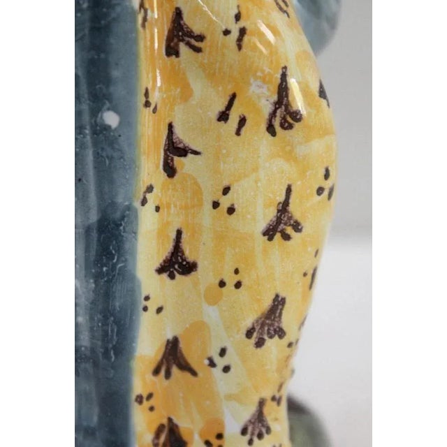 Polychrome Earthenware Virgin and Child, 18th Century For Sale - Image 13 of 18