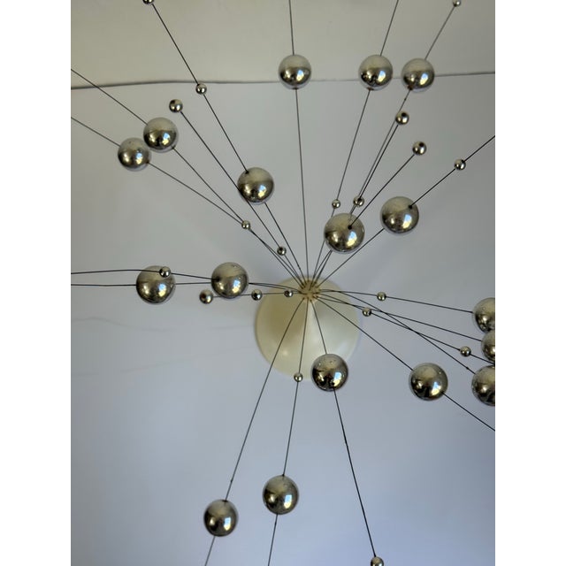 1960s Danish Modern Laurids Lønborg Silver Kinetic Ball Sculpture With Rare White Base For Sale - Image 9 of 12